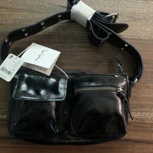 NWT FREE PEOPLE WADE LEATHER SLING PURSE